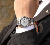 Reloj Mecánico Para Hombre CADISEN Con Dial De Meteorito Calendario Completo Semana 100M Resistencia Al Agua Movimiento MIYOTA 8285 Acero Inoxidable Cristal De Zafiro - details 10