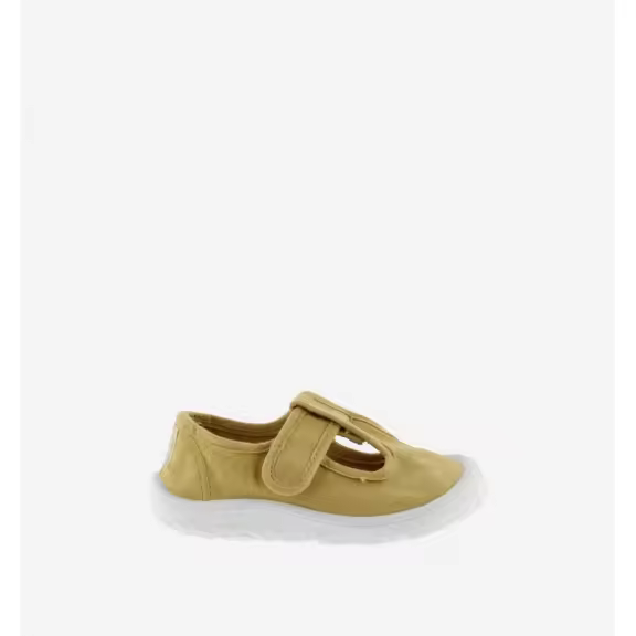 Zapatillas Victoria Barefoot mostaza bebe - 1