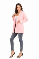 Chaqueta De Mujer Estilo Europeo Y Americano Casual Polo Cuello Redondo Ajustada Para Primavera Y Otoño 2024 Polyester Cotton - details 7