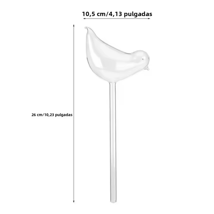 Dispositivo De Riego Automático Para Plantas Forma De Animal Bola De Vidrio Transparente Con Bulbos De Agua Helper De Riego Por Drip Para Florero - 1