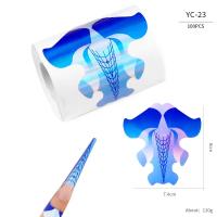 100pcs Formas De Uñas Artísticas Para Gel UV Extensión De Acrílico Estampado Francés Herramienta De Manicura Stencil Adhesivo Creativo Y Conveniente Para Uso Profesional O Doméstico - details 26