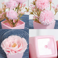 Set De 3 Plantas Miniatura En Macetas Simuladas Para Decoración De Hogares Restaurante Mesas Ventanas Y Estantes Material Plástico Estilo Bonsái - details 13