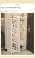 Estante De Zapatos Plegable Multicapa Ahorra Espacio Forma Delgada Para Guardar Zapatillas En Rincón O Puerta Gran Capacidad Soporte Para Zapatos - details 3