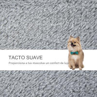 PawHut Escaleras para Gatos de 4 Escalones Escaleras para Mascotas Árbol Rascador para Gatos Pequeño con Poste Rascador Bola Colgante 60x40x64 cm Gris - details 5