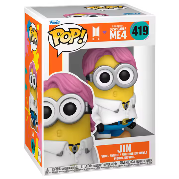 Figura Pop Gru Mi Villano Favorito 4 Jin Minion-Figura de Vinilo Coleccionable - Idea de Regalo- Mercancia Oficial - Juguetes para Niños y Adultos - Movies Fans - Muñeco para Coleccionistas y Exposición - 1