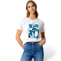 Camiseta Tiffosi Baltic de Algodón con Maxi Print en Foil Azul - details 0