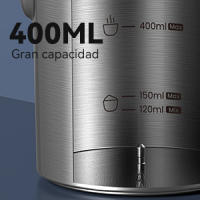 Espumador de Leche Electrico, 550w, Milk Frother, Espumador Automatico con Taza Inalambrica 700ml, Con Cable en Base, Batidor Electrico 2 en 1, Calienta y Espuma para Leche, Cafe, Chocolate. - details 1