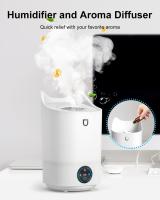 Humidificador de Silencioso para Bebes, 4L Humidificador de Aromas con 4 Modos de Niebla hasta 48 Horas, 28 db & BPA FREE para Dormitorio, Oficina, Viajes - details 3
