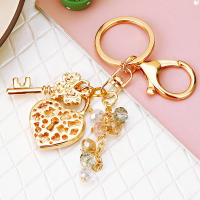 Llavero De Corazón Con Rhinestone Llavero De Mujer Llavero De Bolso Llavero De Mochila Llavero De Coche Encanto Para Amantes Regalo De San Valentín - details 2