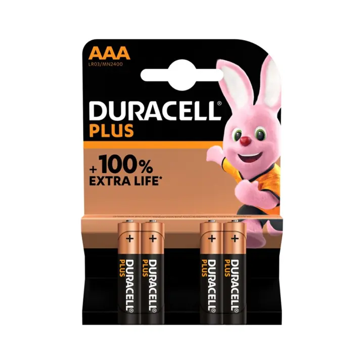 Pila AAA Duracell Plus Power LR03/AAA 1,5V - Blíster 4 unidades - 1