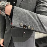 Traje De Boda Para Hombre De Alta Calidad Dos Piezas Traje De Negocios Casual Banquete Ensemble De Lujo Con Pantalones - details 25