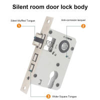 Cerradura De Seguridad Para Puerta De Metal Antirrobo Con Llaves Cerradura De Manija Para Entrada Dormitorio Baño Material De Hierro Tamaño 230*140*60mm Peso 780g - details 6