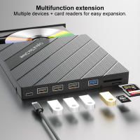 Leer Y Grabar Disco Blu-ray Externo USB 3.0 Tipo C Con Puertos SD/TF Para PC Y Laptop Compatible Con Windows 7/8/10/11 - details 4