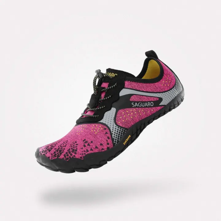 SAGUARO XZA32RO Calzado barefoot mujer 32655 24V ESCARPIN NEOPRENO ROJO-GRIS-NEGRO - 1