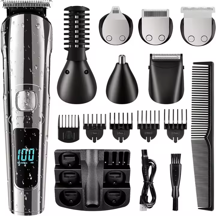 Cortapelos para hombre - Recortador de cabeza y barba - Cortapelos digital LED - Recortador - Cortapelos para hombre - Cortapelos para hombre - 1