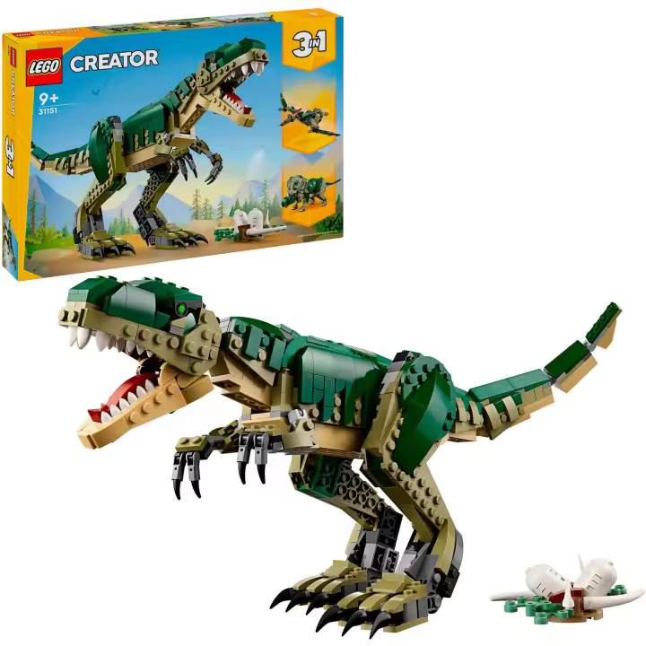 LEGO 31151 Creator 3 en1 Grandes Dinosaurios, Pterodáctilo, Triceratops y T-Rex - 1