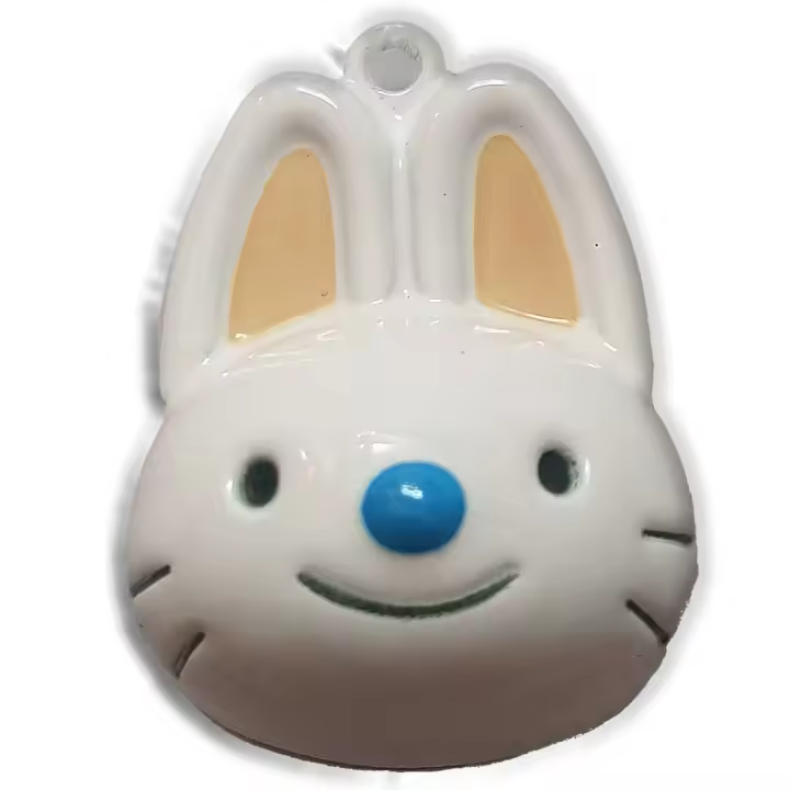 Cascabel Decorativo Metálico – Bell – Animales Granja – Mascotas – Conejo – Rabbit – Música para tu Ropa y Complementos – 2,5 x 2,5 cm. – Moda The Happy Patch - 1