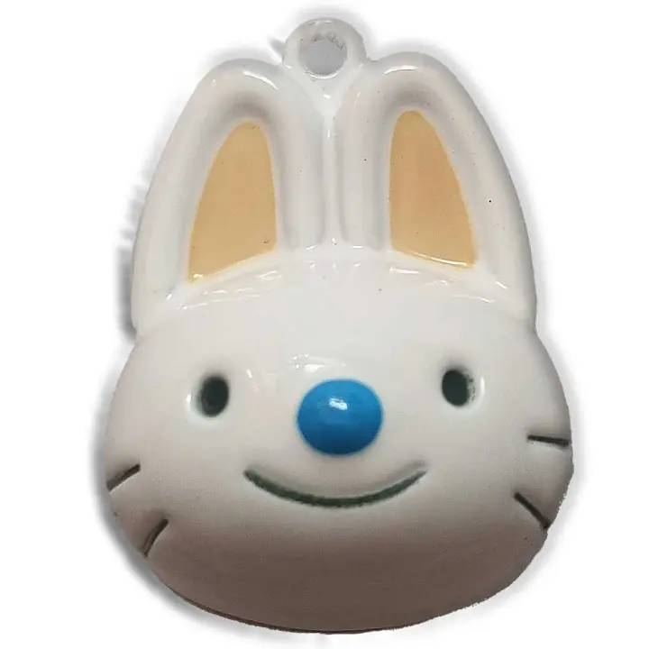 Cascabel Decorativo Metálico – Bell – Animales Granja – Mascotas – Conejo – Rabbit – Música para tu Ropa y Complementos – 2,5 x 2,5 cm. – Moda The Happy Patch - 1