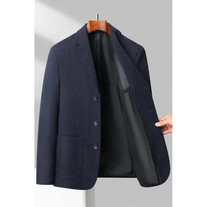 Chaleco De Negocios Para Hombre Estilo Coreano Británico Moda Casual Slim Solid Color Para Bodas Y Trabajo Cierre Único - 1