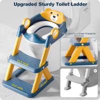 1st Adaptador Wc Niños, plegable Portatil Infantil Asiento Inodoro, Inodoro de Entrenamiento 2 en 1 Para Niños, Consejo de Seguridad, Taburete de Escalera - details 1