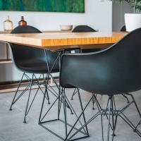 ORION91 Sillón ACRUX Edición Limitada Color Negro 🖤 Mate Asiento Polipropileno Negro 67x57,5x82,5cm Comedor Oficina Salón Teletrabajo Cocina - SpazioLuzio - details 1