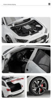 Audi RS6 Avant Estación Wagón Grande 1:18 Coche De Escala De Metal Con Sonido Y Luz Modelo Colección Juguete Para Niños Vehículo Regalo - details 3