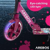 AREBOS Patinete con Ruedas de Goma con LED - Suspensión Delantera - Soporte para Botella y Timbre - details 22