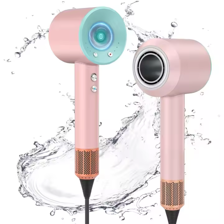 Cecodadi-Secador de Melo Profesional Iónico "Hair Dryer" Mixury de 2000W en Metal y Fucsia, "Supersonic" de Nueva Generación, 4 niveles de temp y 3 velmodades con 5 boquillas magnéticas y colgador. - 1
