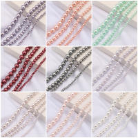 Perlas De Imitación De Vidrio Redondas Para DIY Joyería Pulseras Collares Decoración De Ropa 4 6 8 10mm Espaciadores Sueltos - details 4
