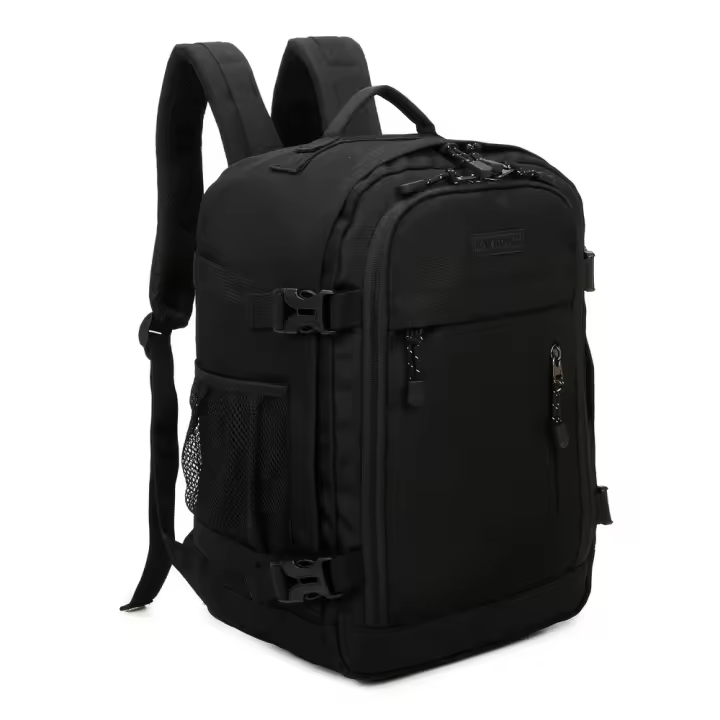 Mochila De Cabina Ryanair 40x20x25cm (20L)  Mochila De Viaje Impermeable Para Avión  Equipaje De Mano Resistente  Mochila Para Senderismo  Escolar  Trabajo / Negro/ Azul Marino/ Gris/ Rosa - 1