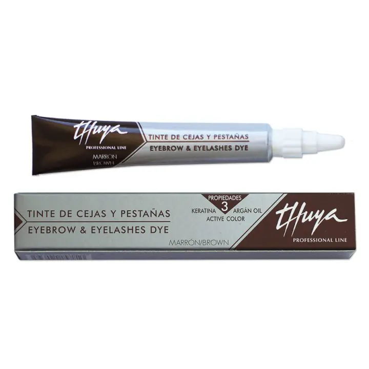 Thuya Tinte para Cejas y Pestañas 14mL Marrón - Coloración Duradera para Mirada Intensa - 1