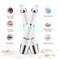 CkeyiN Máquina De Levantamiento Facial Y Cuello Masajeador Fototerapia Instrumento De Masaje Ocular Vibration Anti Arrugas Eliminador De Doble Mentón - details 38