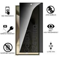 Protector De Pantalla De Vidrio Templado 9H Para Samsung Galaxy S24 Ultra S24+Plus S24Ultra Fácil Instalación Privacidad Antipolvo Protector De Pantalla HD Anti- Spy Anti- Huella Anti- Raspador Resistente Al Agua - details 4