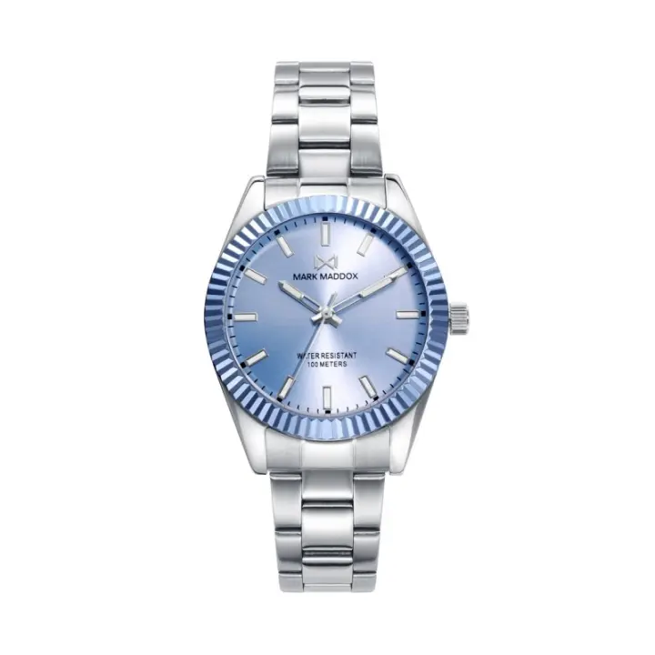 Reloj Mark Maddox MM1000-37 Mujer Analógico Cuarzo Acero Inoxidable Azul - 1