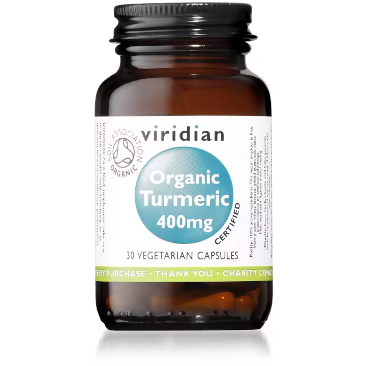 Viridian Cúrcuma Orgánica 400Mg 30Cáps - 1