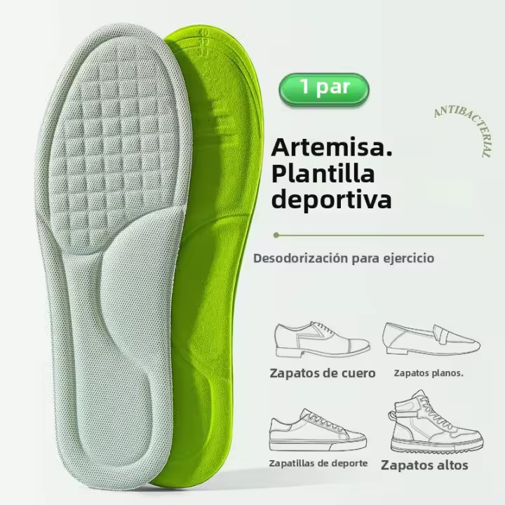 Almohadillas De Deporte Para Zapatos 5D Masaje Suaves Desodorantes Transpirables Amortiguadoras Para Hombres Y Mujeres - 1