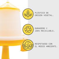 Finca Casarejo - Tolva Aves de Corral Bío con Patas - Comedero para Gallinas Eco - Ideal para Gallineros Ecológicos - details 3