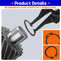 Kit De 250/500 Piezas De Clips De Anillo Negro De Acero Inoxidable M5 a M20 Retenedor De Rodamiento Para Eje 65mn Circlip Externo Tipo C - details 5