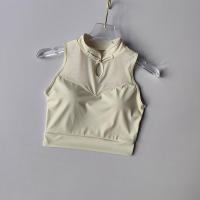 Deportiva Estilo Chino Con Almohadillas Fijas Recogidas Y Entrenamiento De Yoga Chaleco Deportivo Top De Running - details 3