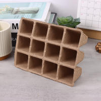 5Pcs Bandeja De Semillero Biodegradable Con 12 Agujeros Para Jardinado Sistema De Crecimiento Hidroponía Herramientas De Plantación - details 4