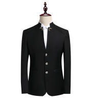 Traje Para Hombre (Chaleco+ Pantalones) Moda Gentleman Negocios Exterior Collar Erguido Boda Trabajo Casual MAO Traje Polyester Viscosa - details 13