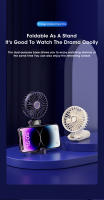 Ventilador de mano portátil, dispositivo de 5 velocidades, multifuncional, plegable, Pequeño, Eléctrico, Con Cordón para el cuello, novedad de 2024 - details 13
