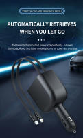 Reproductor De Música MP3 Para Coche Con Estéreo Hi-Fi Llamada Hands Free Cargador Rápido Y Cables Retráctiles Para iPhone Xiaomi Huawei Negro - details 3