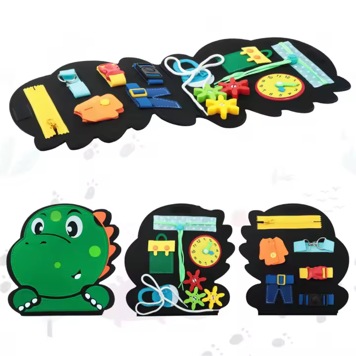 Juguete Montessori De Actividades Sensoriales Para Niños Busy Board Educativo Preescolar Fomenta Los Primeros Habilidades De Aprendizaje Y Motricidad Finas Edad Recomendada 3-6 Años - 1