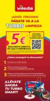 Vileda | Sistema Turbo Smart | Set completo de mopa con cubo escurridor antisalpicaduras | Elimina más del 99% de bacterias y virus incluso solo con agua * | Hecho 100% de Microfibra para eliminar cualquier suciedad. - details 0