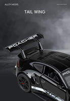 Coche De Carreras Miniatura Porsche 911 GT3 RS 1:32 Para Niños Con Luz Y Sonido Aleación Metal Diecast Coche De Colección Regalo - details 5