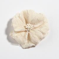 10PCS Flores De Encaje Artificial De Tela Para Accesorios De Cabello 5.5CM 2.1'' Decoración De Casa Para Bodas Y Fiestas Arreglo De Bouquet - details 8