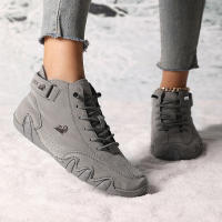 Botas De Invierno Para Mujer Impermeables Cómodas Y Calientes Con Peluche De Lana Microfibra De Cuero Botas Cortas Casuales - details 5