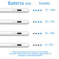 Stylus Universal Para Tableta Y Teléfono Móvil Compatible Con iPad Apple Pencil 2 1 Huawei Lenovo Samsung Xiaomi Pluma Táctil Metálica Recargable Rápida Magnética - details 7