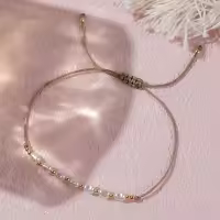 Pulsera Minimalista De Perlas Simuladas Y Semillas De Cobre Multicolor Go2boho Para Mujeres Y Hombres Joyería De Moda 2024 - details 3